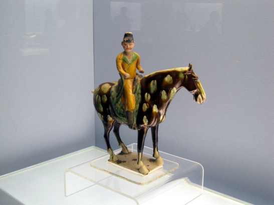 Tang Dynasty horseman statue in the Shanghai Museum