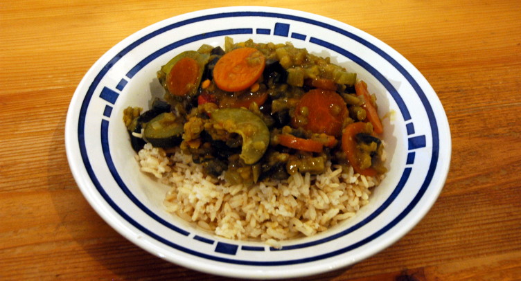 Daal served on rice