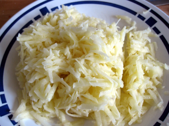 grated potatoes