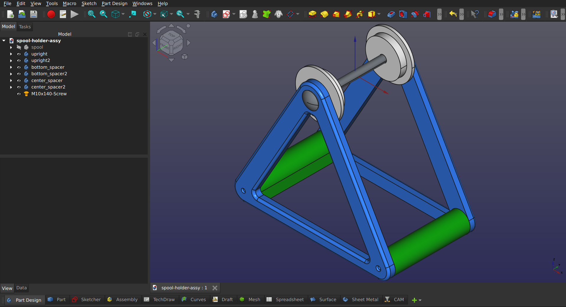 spool holder without spool